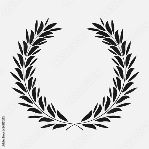 icon laurel wreath, spotrs design - vector