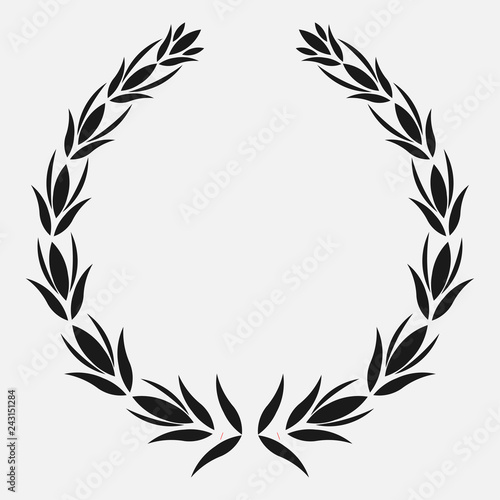 icon laurel wreath  spotrs design - vector