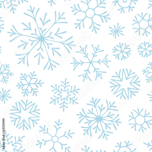 Christmas seamless doodle pattern © photo-nuke