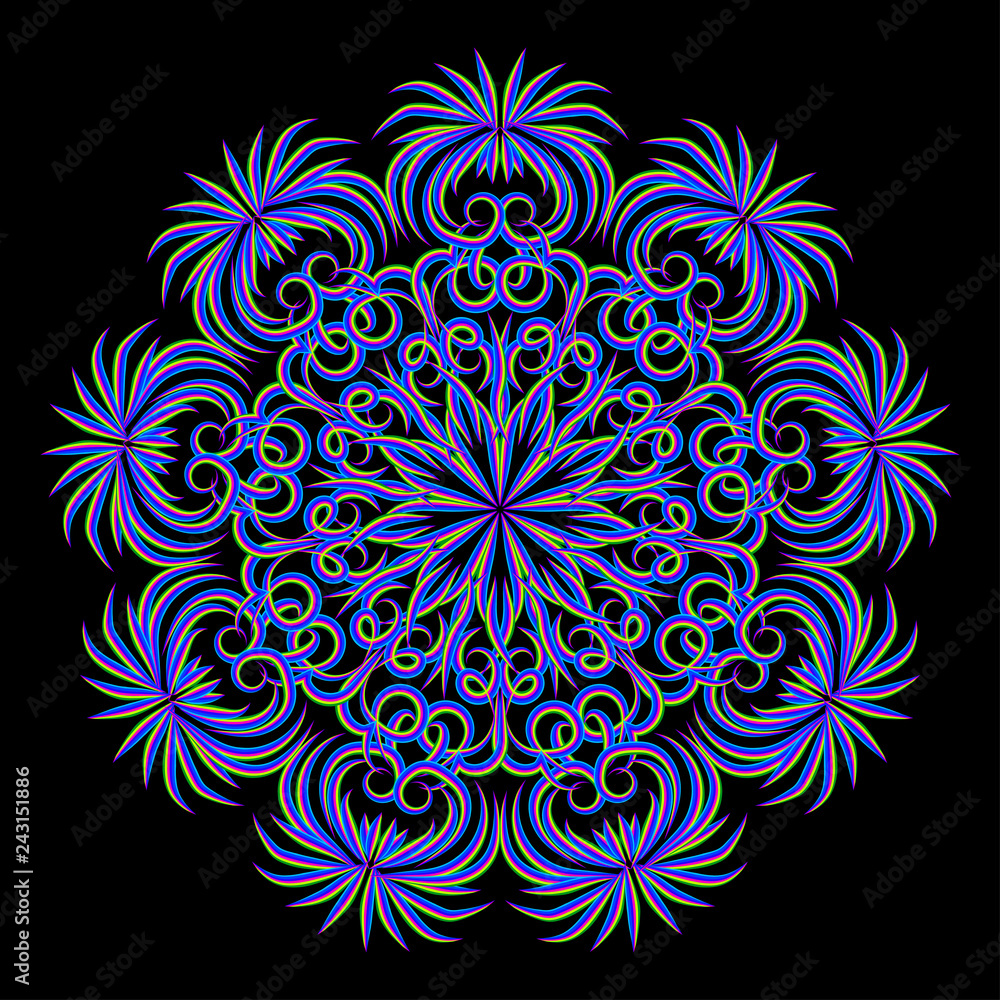 Abstract mandala pattern. Round ornament design. Abstract mandala pattern. Round ornament design.