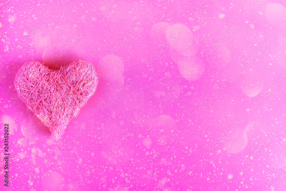 Valentines Day festive background with heart Valentines Day festive background with heart