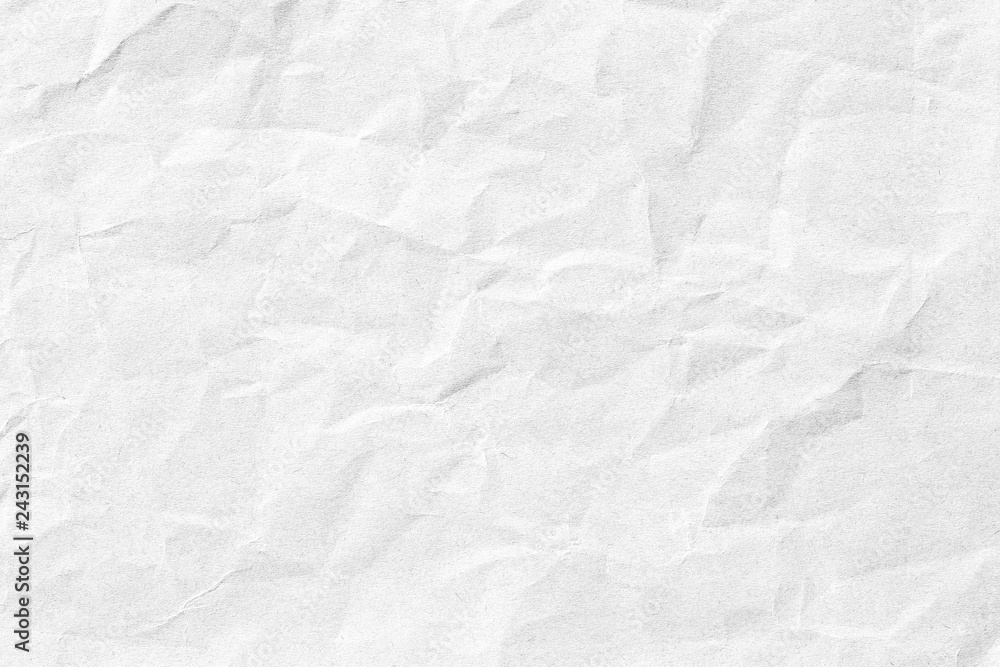 Crumpled white paper texture