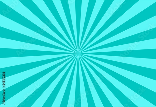 green sun burst ray background