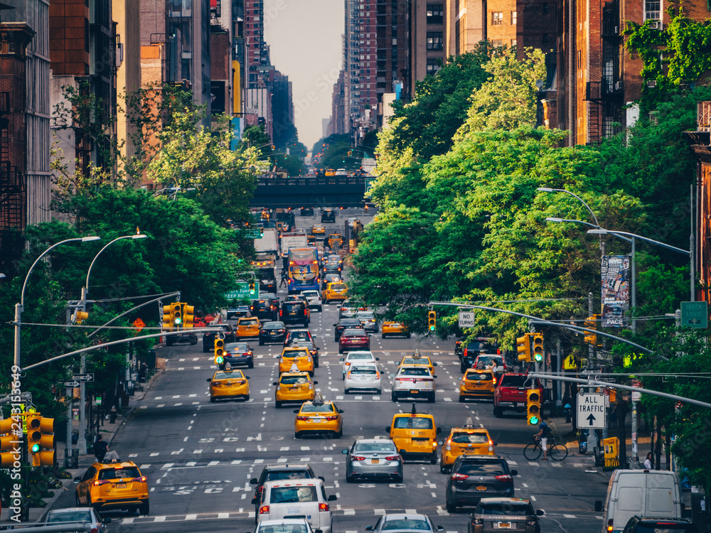Fototapeta premium Road traffic in New York