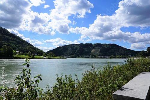 Donau Fluss in grein in österreich