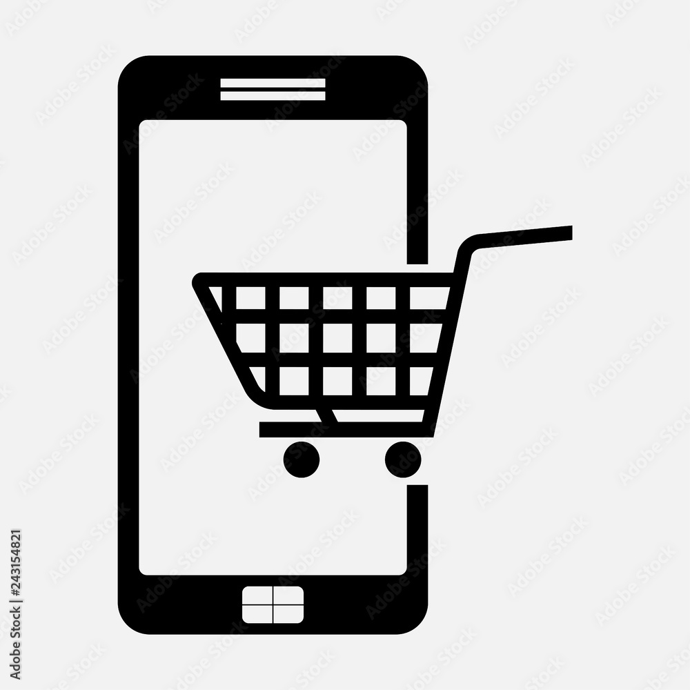 icon e commerce, buying phone icon e commerce, buying phone