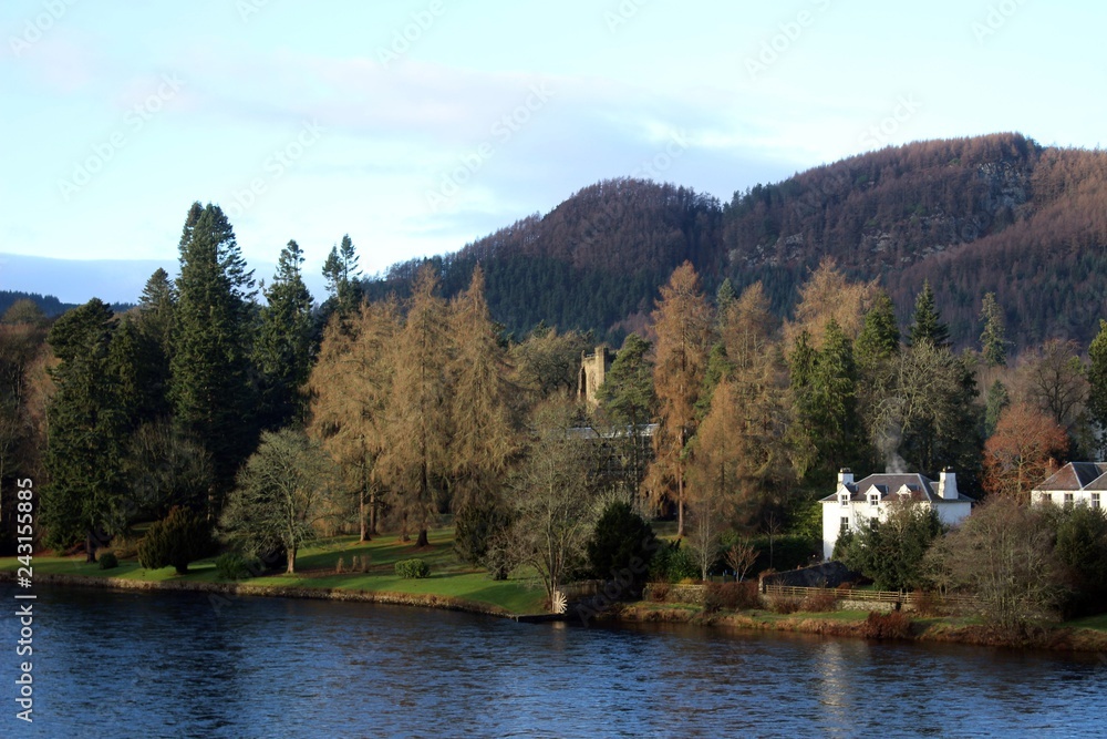 The River Tay at Dunkeld, Perthshire.