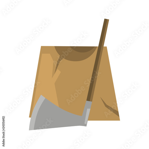 middle ages time executioner color flat icon