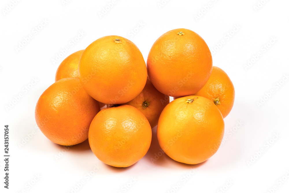 oranges on a white background oranges on a white background