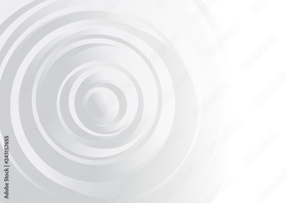 Obraz premium Vector : Abstract gray circles on white background
