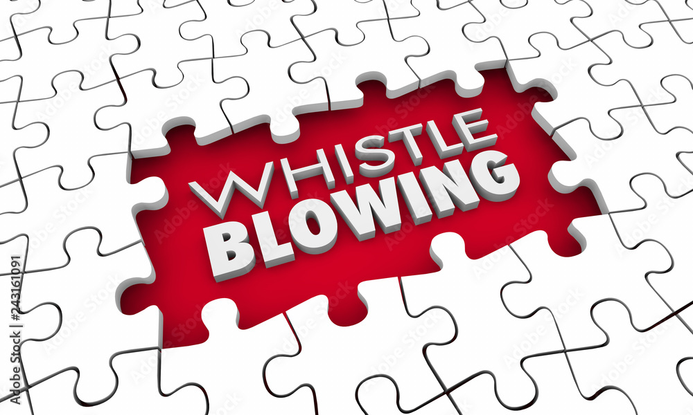Whistleblowing Crusader Truth Teller Puzzle Pieces Hole 3d Illustration Whistleblowing Crusader Truth Teller Puzzle Pieces Hole 3d Illustration