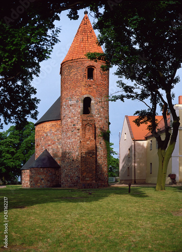 Romanesque rotunda of St. Prokop in Strzelno, Poland photo