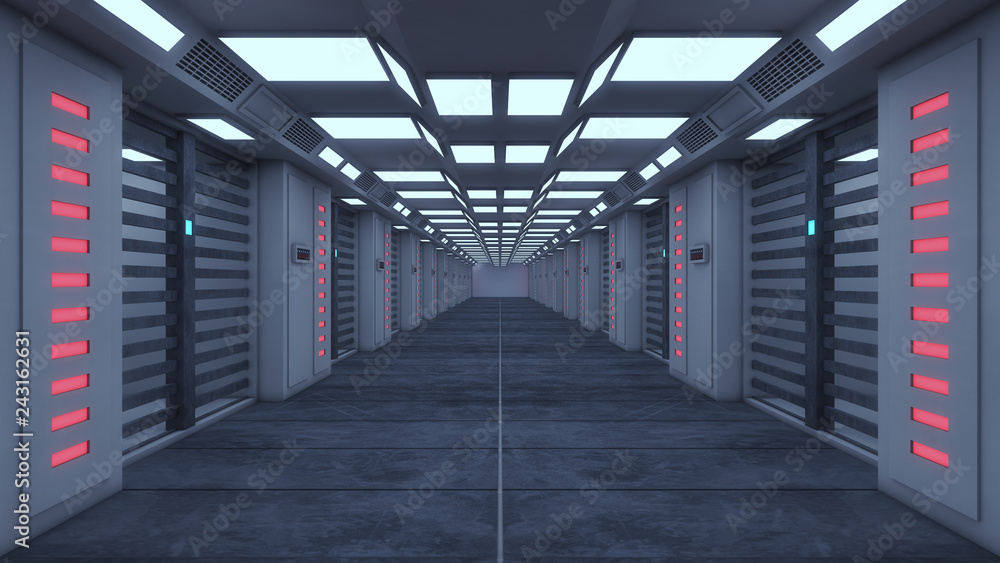 3D render Interior and futuristic architecture design 3D render Interior and futuristic architecture design