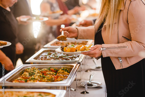 Obraz na płótnie catering wedding buffet for events