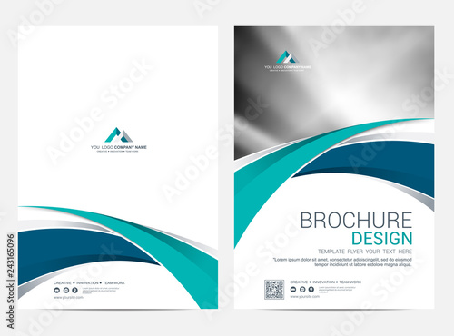 Brochure template flyer design vector background