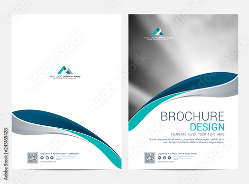 Brochure template flyer design vector background