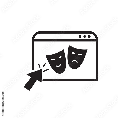 culture search outline icon. vector design illustration