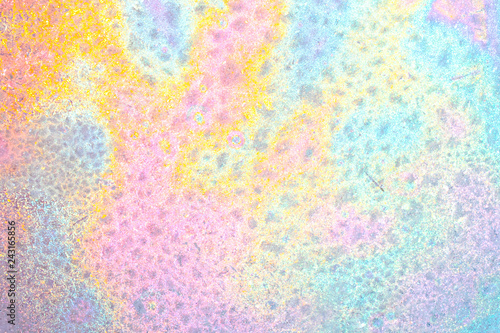Abstract pastel rainbow iridescent pearlescent texture background © Mr. Music
