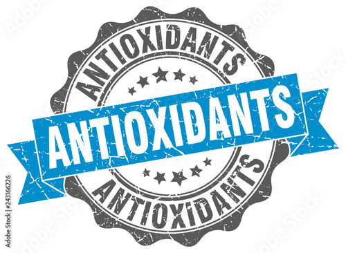 antioxidants stamp. sign. seal
