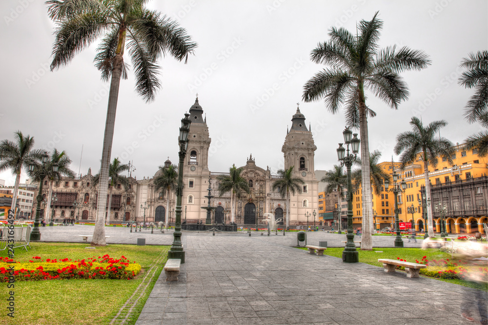 Fototapeta premium Plaza Mayor de Lima, Peru