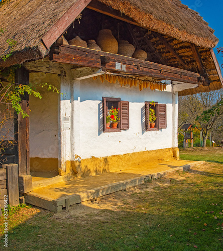 Traditional countryside house in Szalafő, Hungary