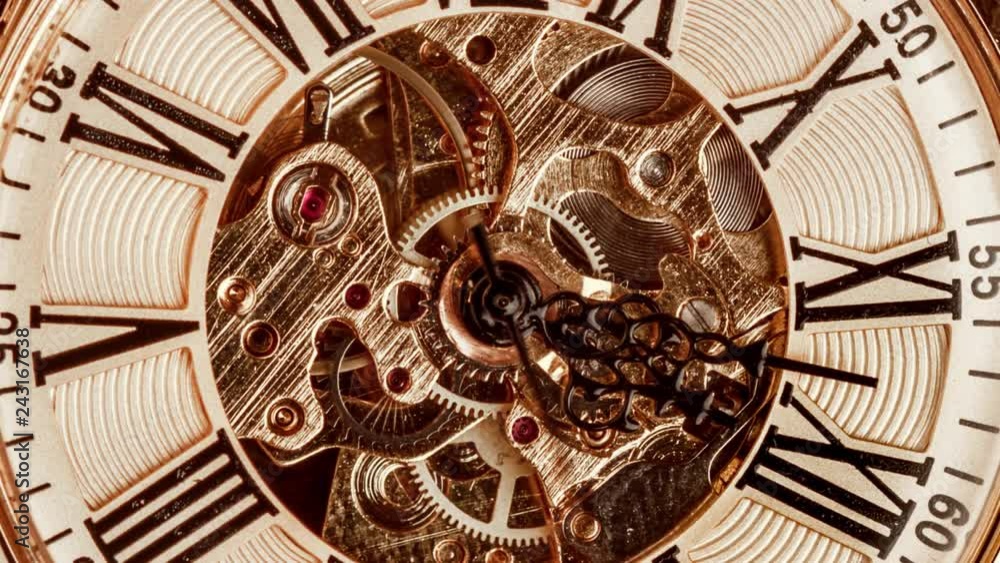 Spiral clock track of time