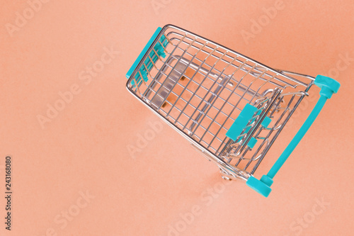 Small toy shopping cart top...