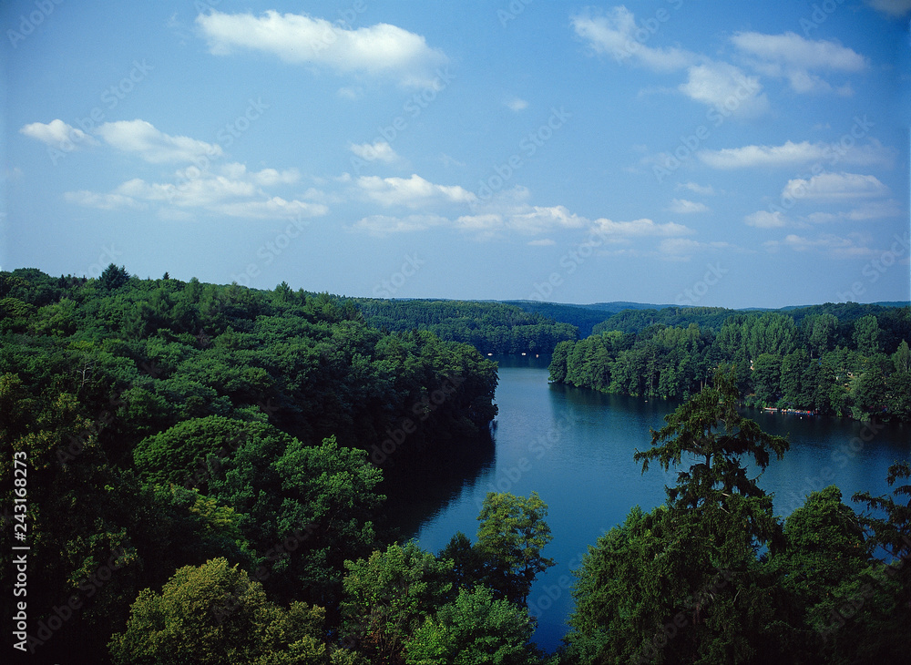 Fototapeta premium Trzesniowskie - Ciecz Lake near Lagow town, Lubuskie region, Poland