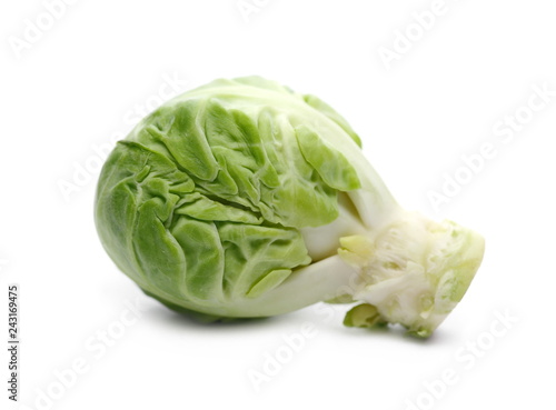 Brussels sprouts macro isolated on white background © dule964