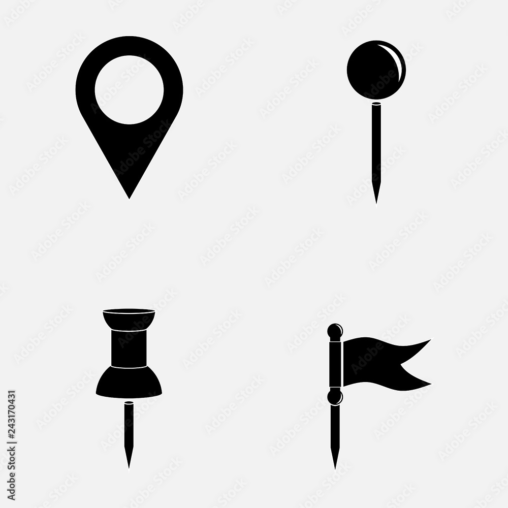 indices icons on the map indices icons on the map