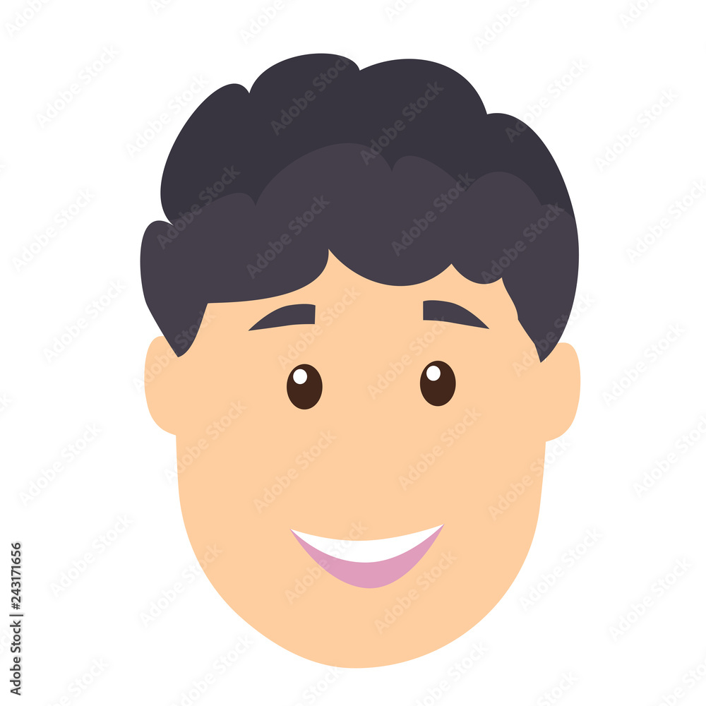 Happy man face worker Happy man face worker