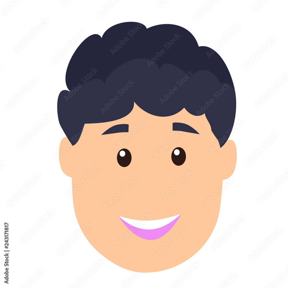 Happy man face worker Happy man face worker