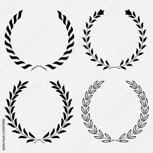 icon laurel wreath, spotrs design