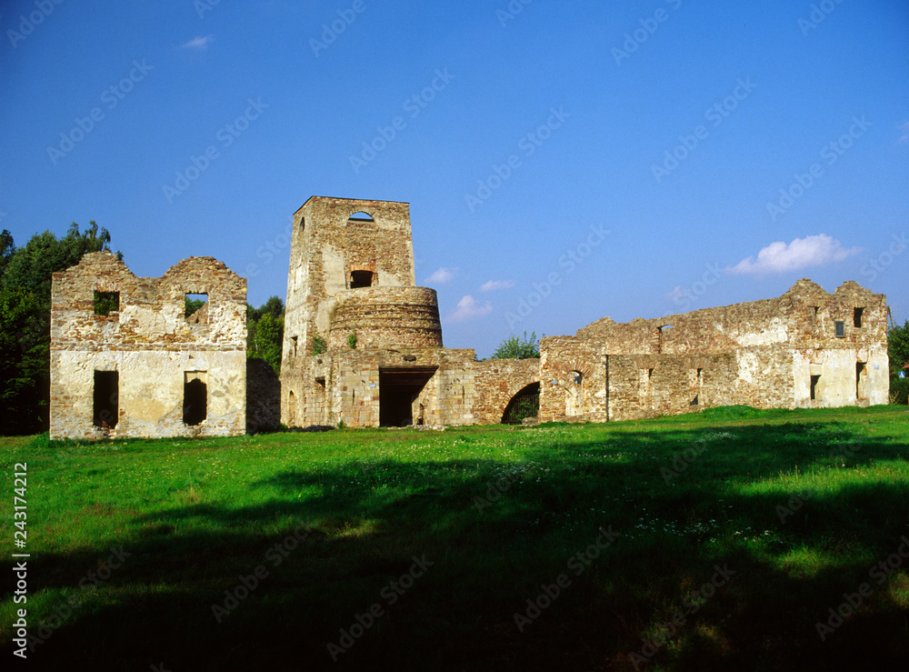ruins of ironworks, Samsonow, Poland