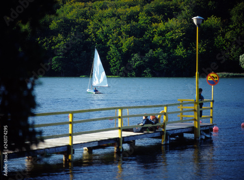 Fotografie Ostrzyckie lake, Kashubian region (Kaszuby), Poland