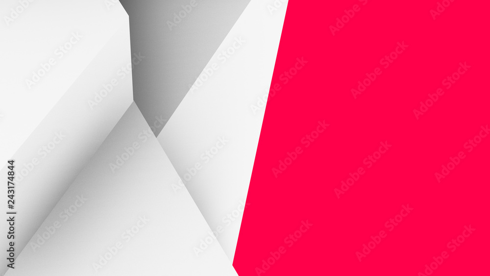3d illustration, abstract geometric volumetric background 3d illustration, abstract geometric volumetric background