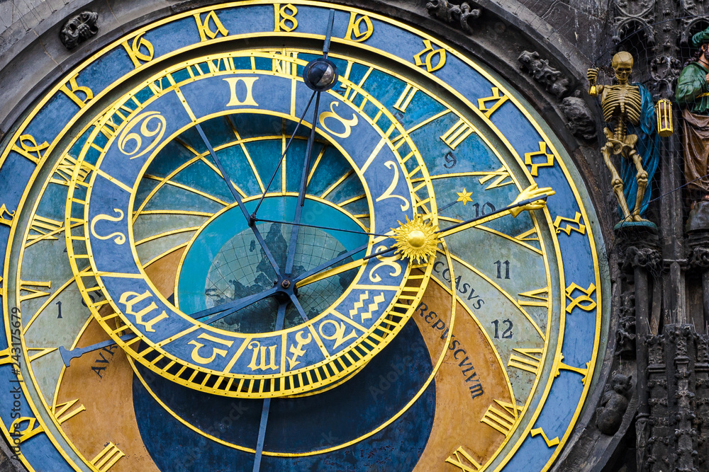 Astronomical Clock in Prague, Czech Republic