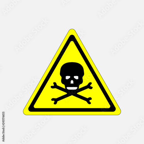 skull danger sign