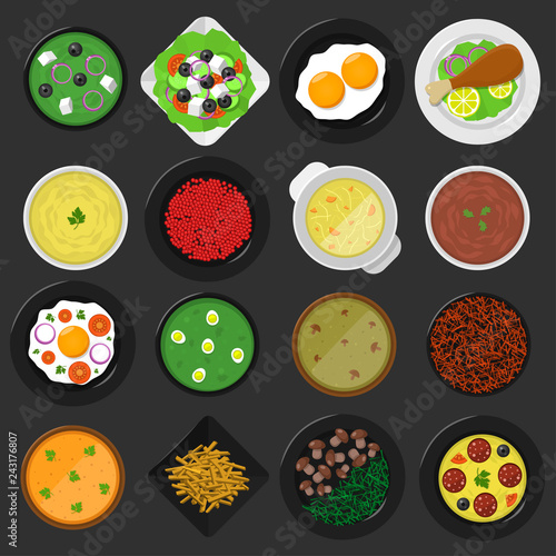 Food icon set