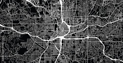 Urban vector city map of Atlanta, Georgia, United States of America photo