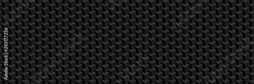 Trendy widescreen geometric background in isometric style. A wall of cubes. Seamless option.