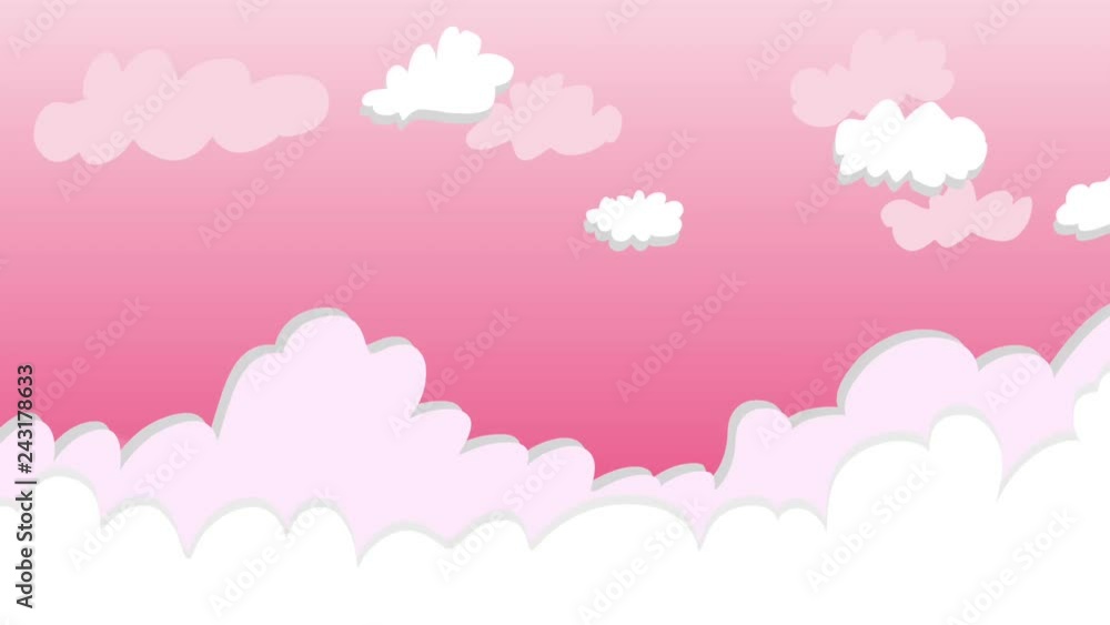 Pink heart love background with clouds and Love Heart . valentine concept. Pink heart love background with clouds and Love Heart . valentine concept.