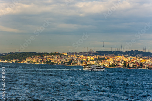 The view to the Camlica hill in Istanbul