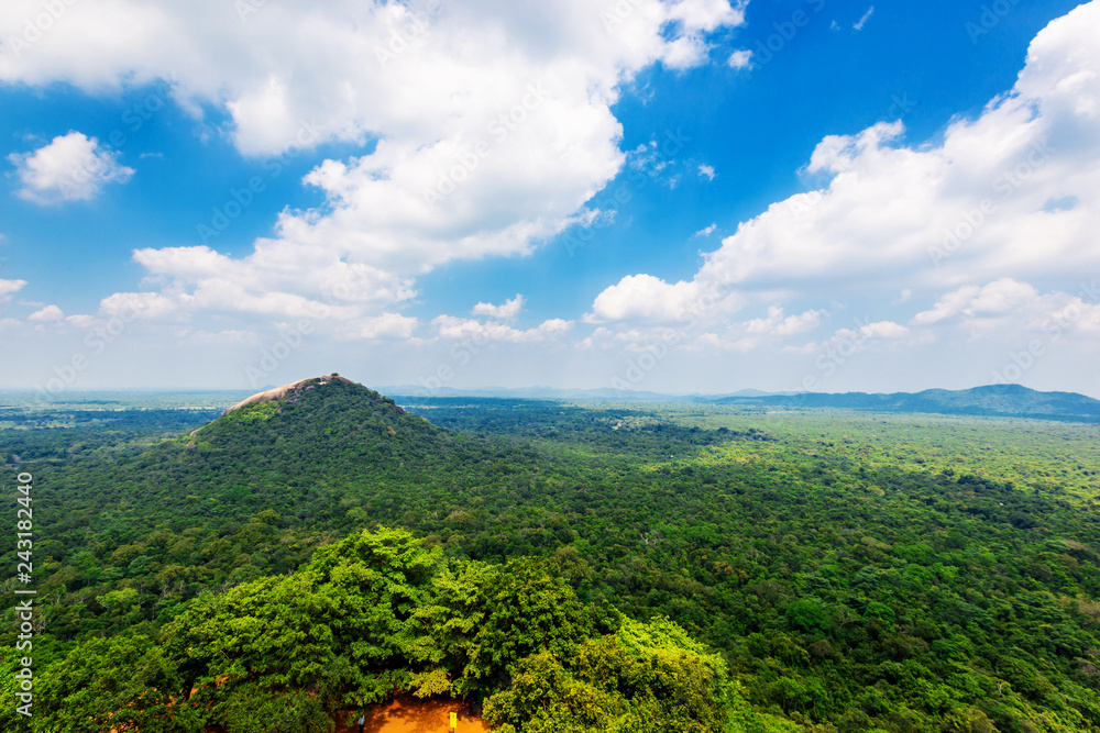 Beautiful view from Sigiriya - Lion Rock, Sri lanka
