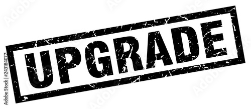 square grunge black upgrade stamp