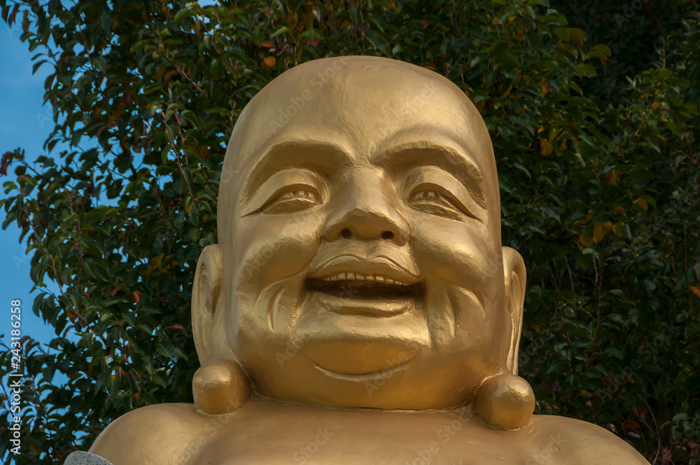 Statue in Budha Eden Park, in Portugal