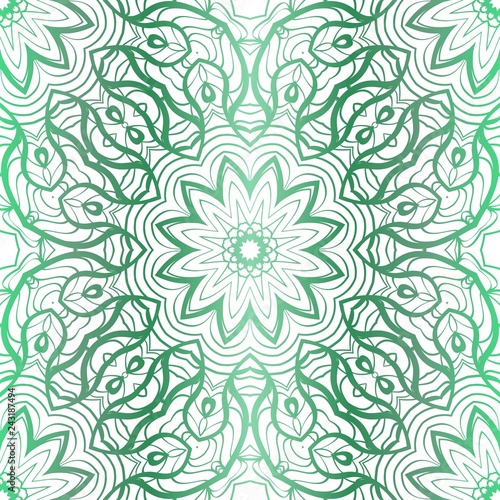vector seamless pattern with abstract floral and leave style. Repeating sample figure and line. paper for scrapbook.