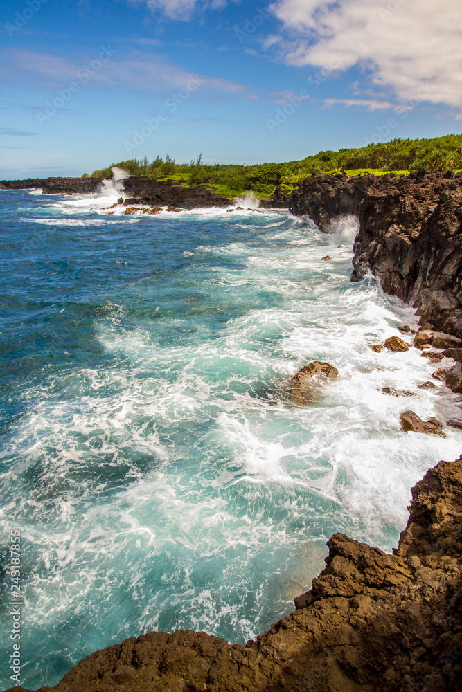 Spectacular coast at Maui Hawaii