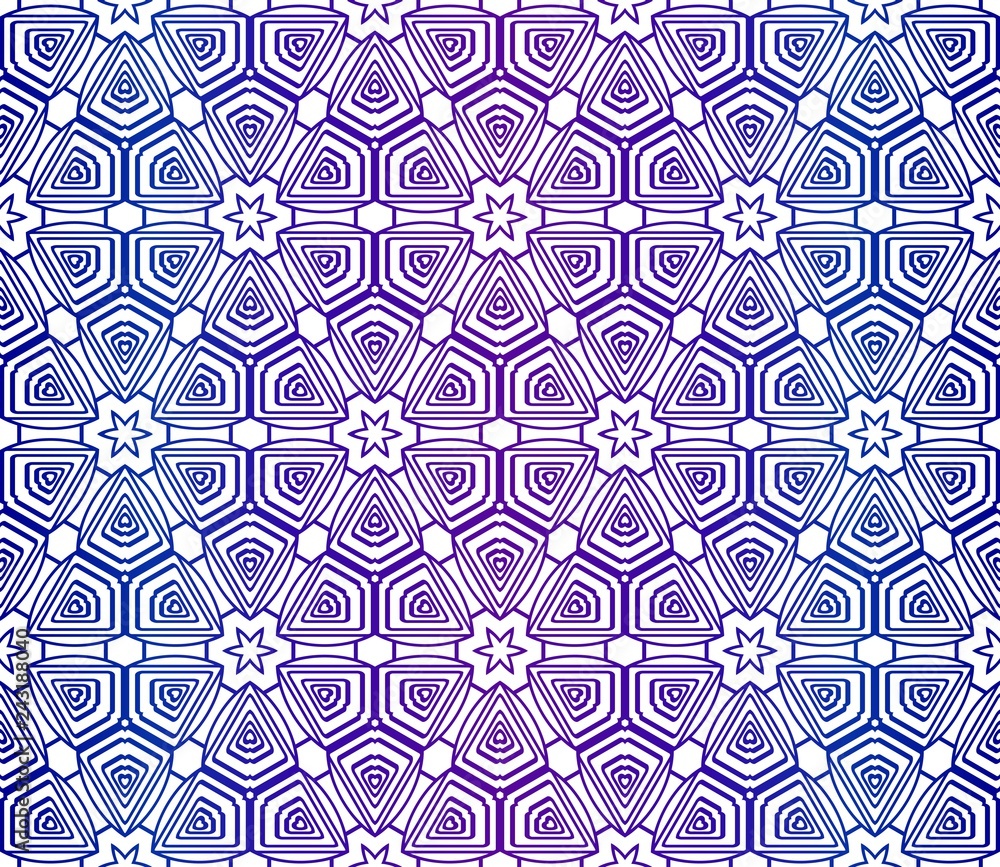 Hipster Geometric Seamless Pattern. Vector Illustration. For Fabric, Textile, Colored Print
