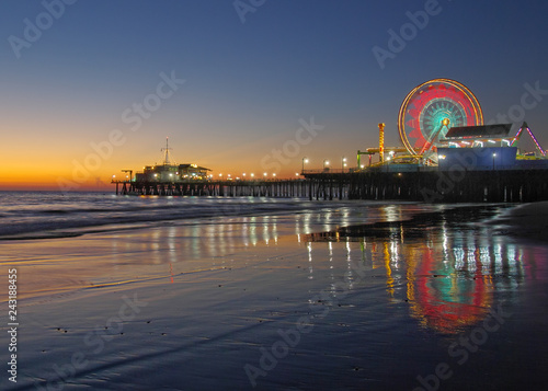 Beautiful Santa Monica Pier in California